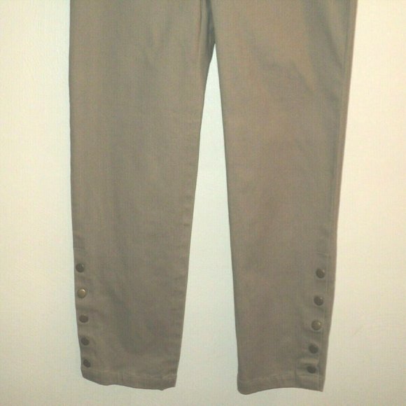 Ann Trinity Pants SZ 8 Tan-Olive Lower Leg Snaps - Picture 3 of 7